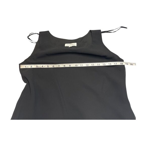 Studio 2 Piece Set Women's 10 Black Short Sleeve Embroidered Floral Button-Up - Picture 4 of 13